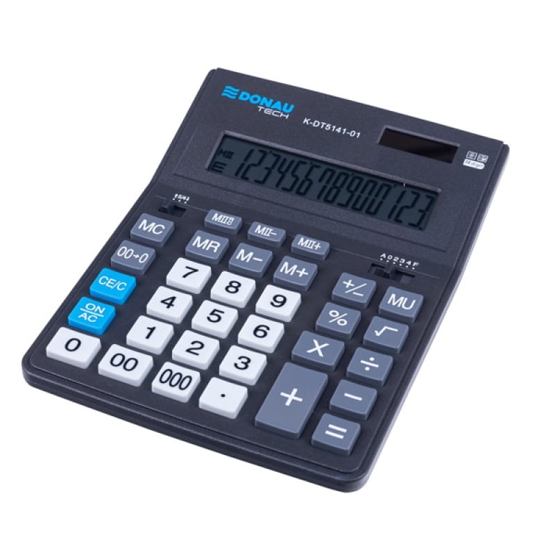 Kalkulator DONAU TECH K-DT5141-01 201x155x35mm Czarny