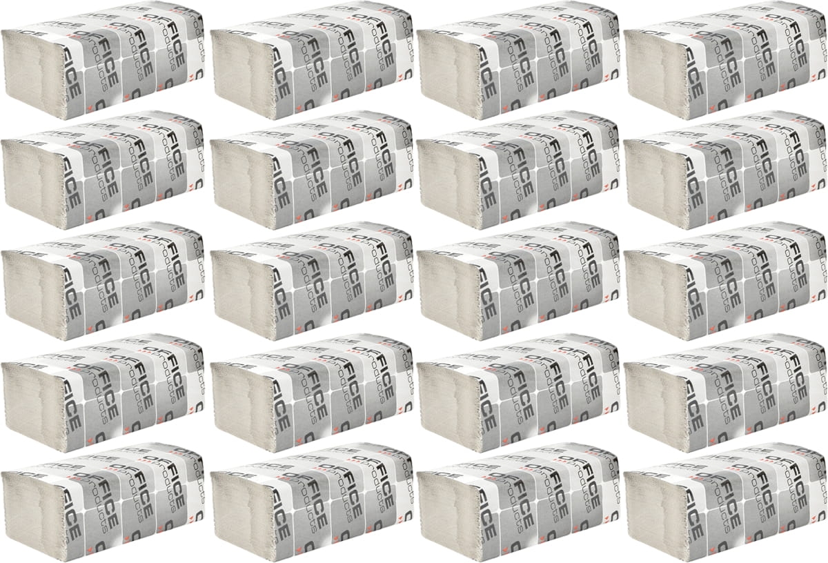 Ręcznik Papierowy Składany Z-Z Szary /20 zgrzewek po 200 szt./ Office Products 2047241-10