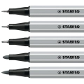 Zestaw Stabilo Creative Tips Cienkopisy+Flamastry 10el Szary+Czarny