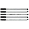 Zestaw Stabilo Creative Tips Cienkopisy+Flamastry Czarne 5el W Kartonie