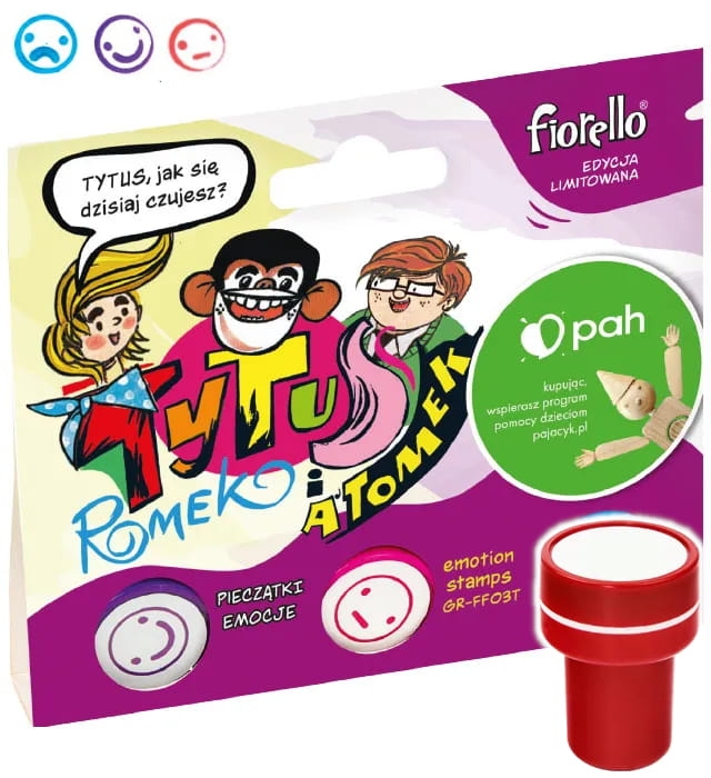 Pieczątki emocje FIORELLO 3 Sztuki GR-FF03T Tytus, Romek i A'Tomek