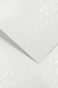 Papier Ozdobny Małe Róże 20 sztuk 220g Biały