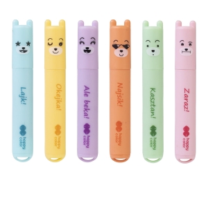 Zakreślacze Mini Smile Pastelowe 6 Kolorów Happy Color