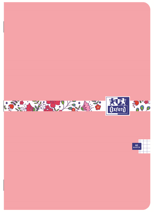 Zeszyt Oxford Floral A5/60 Kratka Z Marginesem Miks 400148581