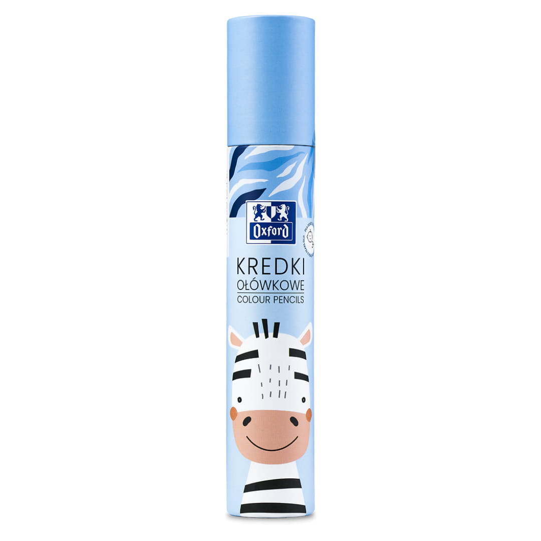 Kredki Ołówkowe W Tubie Oxford Kids 12 Kolorów Zebra 400174526