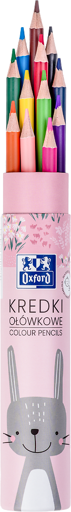 Kredki Ołówkowe W Tubie Oxford Kids 12 Kolorów Zajączek 400174526