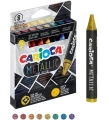 Kredki  Świecowe Carioca Metaliczne 8 Kolorów (43163)