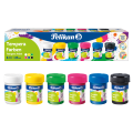 Farby Plakatowe Szkolne Tempera 6 Kolorów x 25ml Pelikan 804882