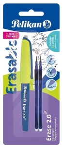 Długopis Wymazywalny Pelikan Erase 2.0 + 2 Wkłady Niebieskie Komplet 9584939