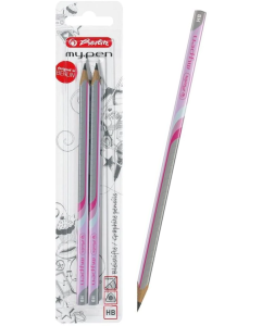 Ołówek Szkolny My.Pen Herlitz Zestaw 2 Sztuki Różowy 10786952