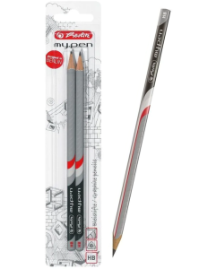 Ołówek Szkolny My.Pen Herlitz Zestaw 2 Sztuki Czarny 10786952