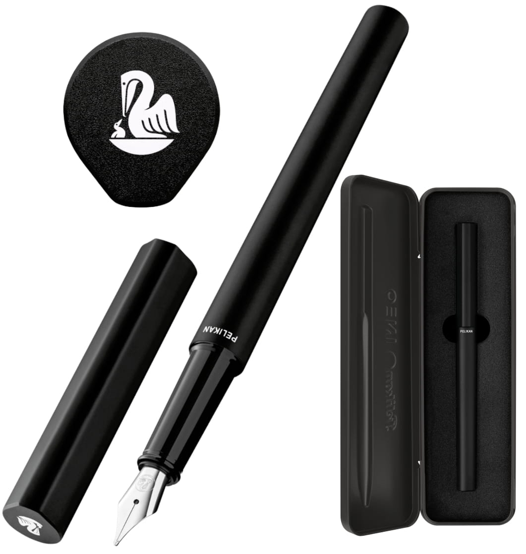 Pióro Wieczne W Etui Pelikan INEO Elements Black Rock Czarne 823654
