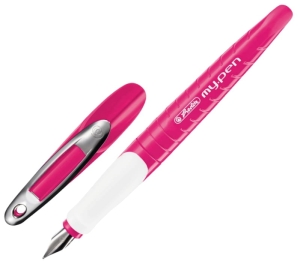 Pióro Wieczne My Pen Herlitz M Dla Leworęcznych Różowo Białe 50046812