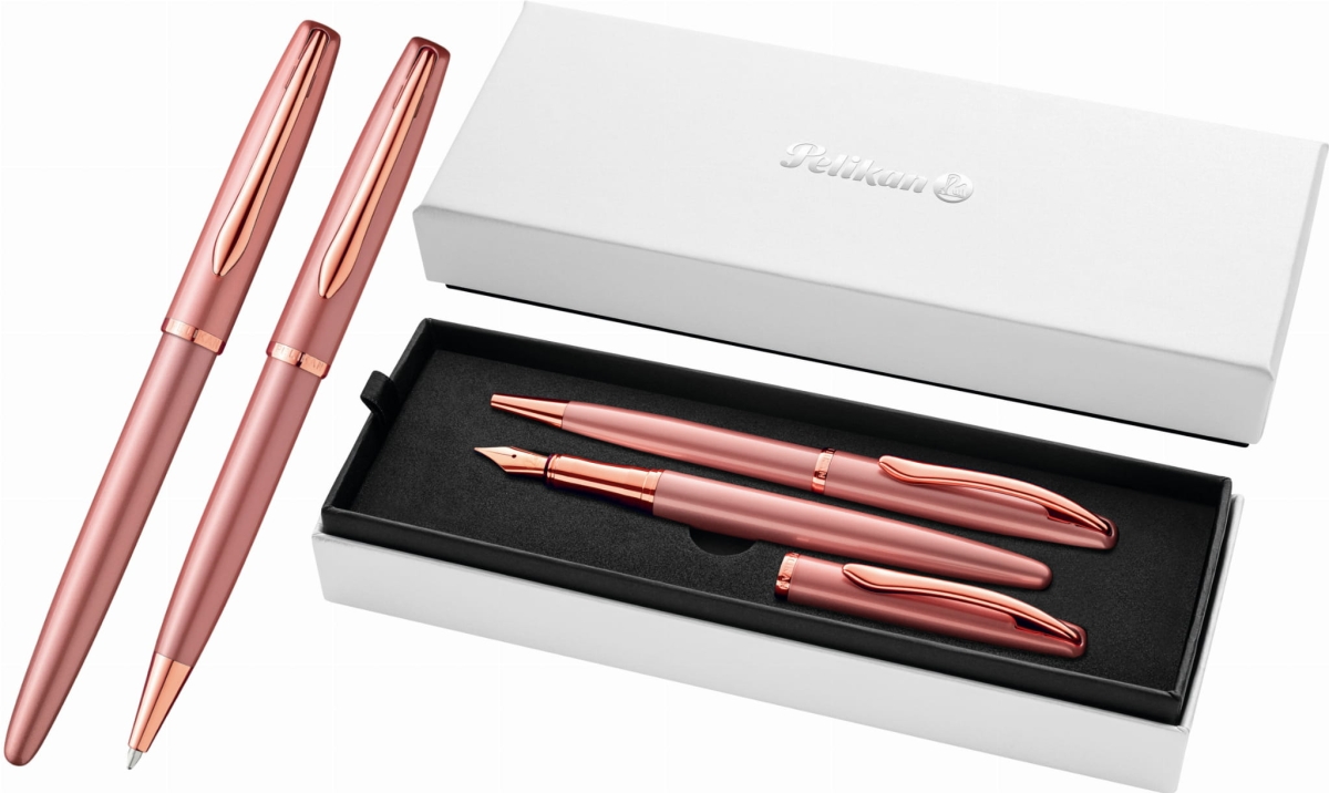 Zestaw Pióro Wieczne i Długopis Jazz Noble Elegance Rose Pelikan 821872