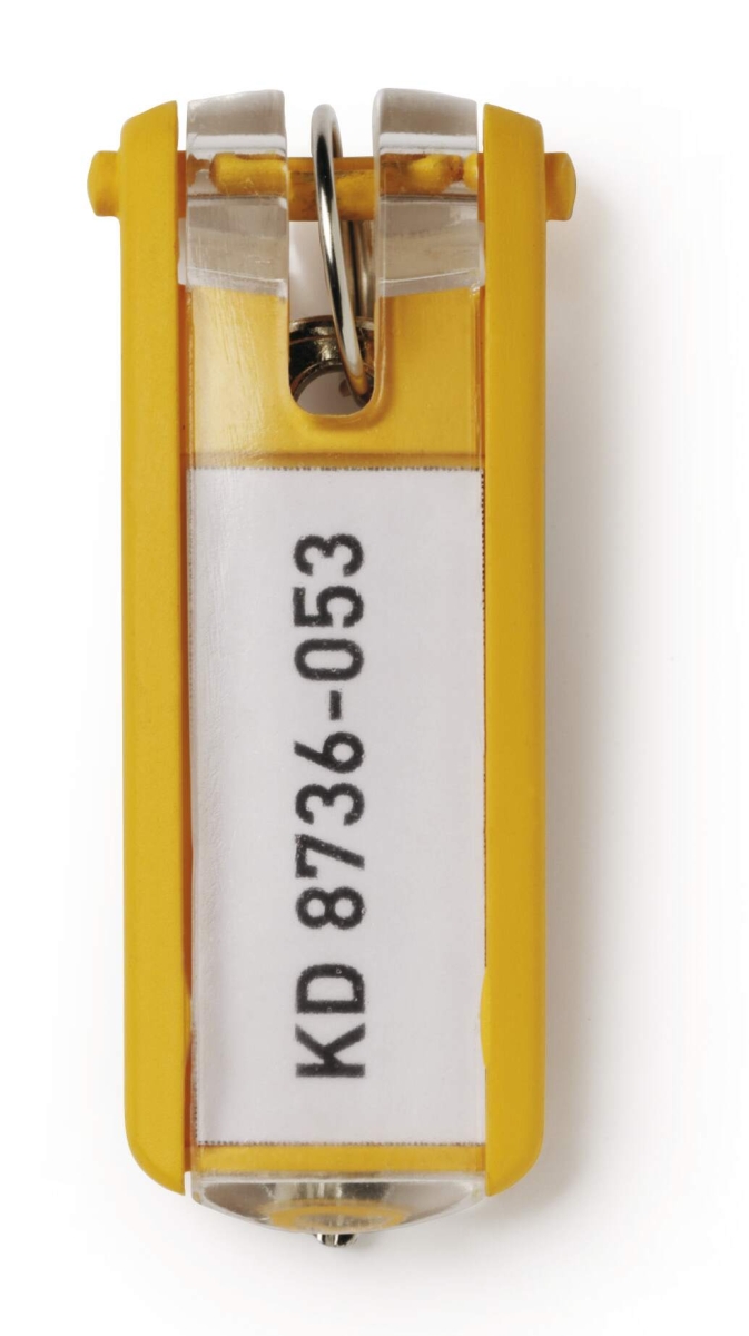 Zawieszki Breloczki Do Kluczy Durable Żółte 6 sztuk 195704