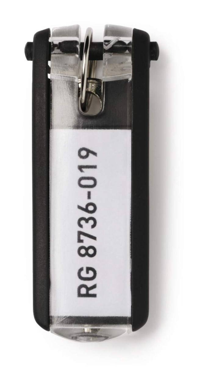 Zawieszki Breloczki Do Kluczy Durable Czarne 6 sztuk 195701