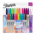 Markery Kreatywne Permanentne Sharpie Fine Zestaw 24 Kolory Electro Pop