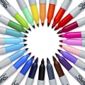 Markery Kreatywne Permanentne Sharpie Fine Zestaw 24 Kolory Electro Pop