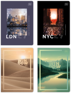 Zeszyt A5/60 # KRATA UV Kol.215 Black&White Interdruk ZE60#215 KOMPLET 10SZT.