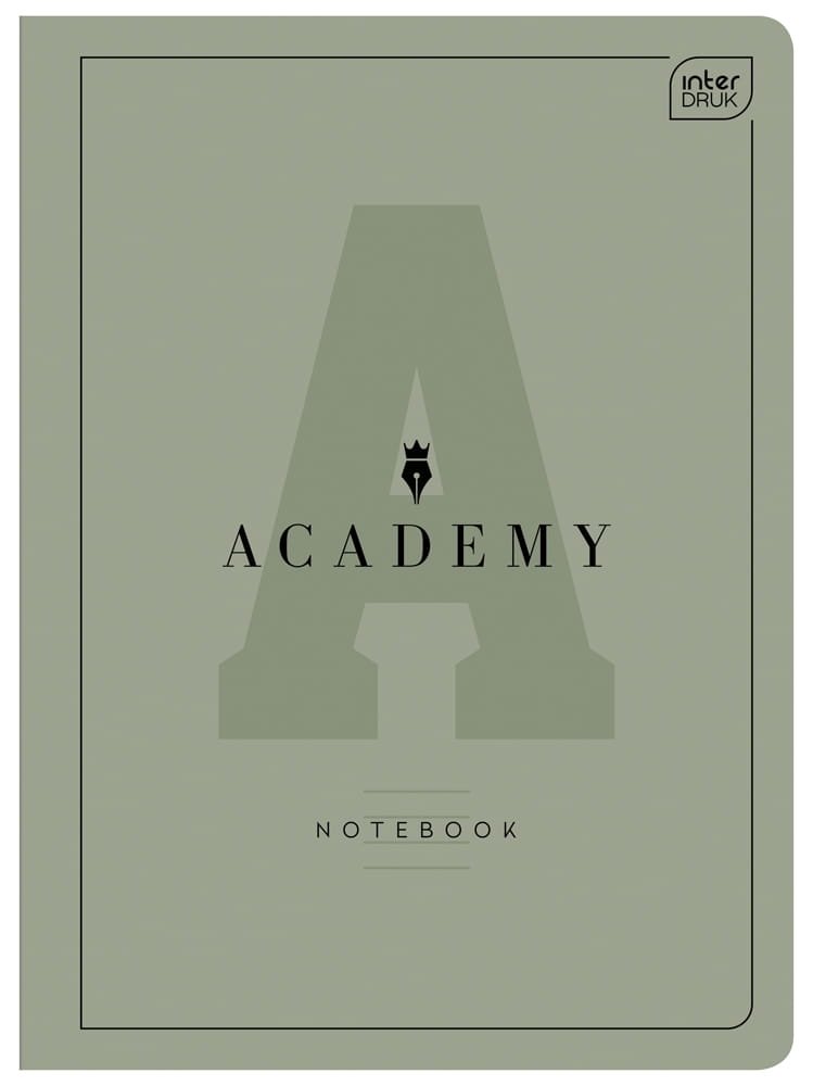 Zeszyt A5/60 Linia M 90g Academy Interdruk