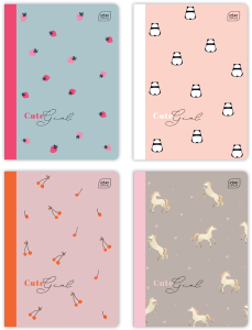 Zeszyt A5/32 # KRATA UV Kolor Trends Girls Interdruk ZE32#TREGIRLS KOMPLET 10x