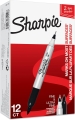Marker Do Płyt Sharpie Dwustronny 'Twin-Tip' Czarny UF 0,5/F 1,0mm 12 Sztuk KOMPLET