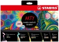 Zestaw Stabilo Arty Etui Kartonowe 50 Elementów Kredki+Pisaki+Zakreślacze