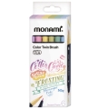 Dwustronne Pisaki Pędzelkowe Color Twin Brush 6 Kolorów Pastel Monami