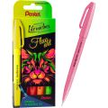 Zestaw do Liternictwa Brush Sign Pen Fluo Art UV 5 Kolorów Pentel