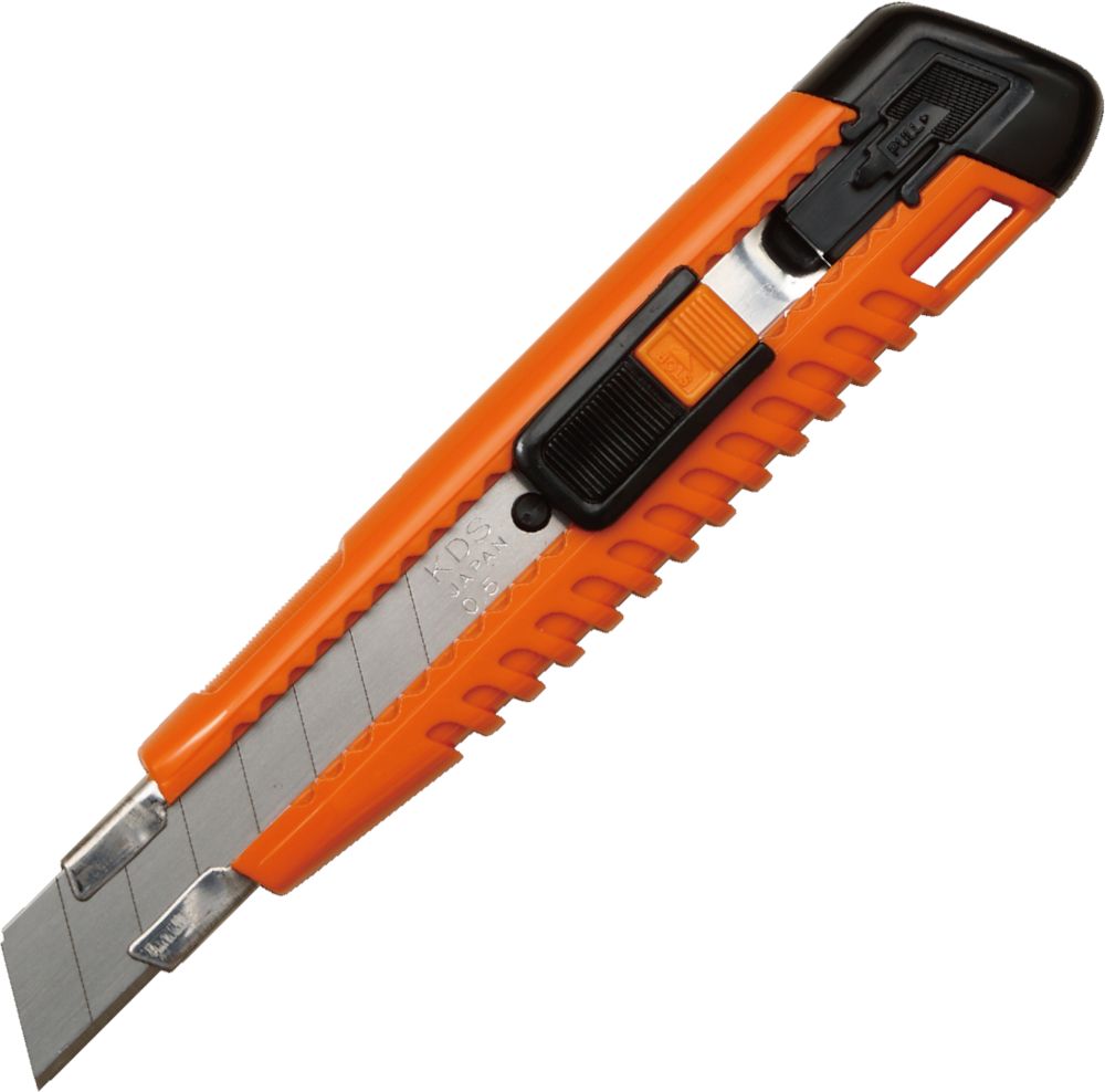 Nóż segmentowy 18mm KDS Japan LC-405F Orange