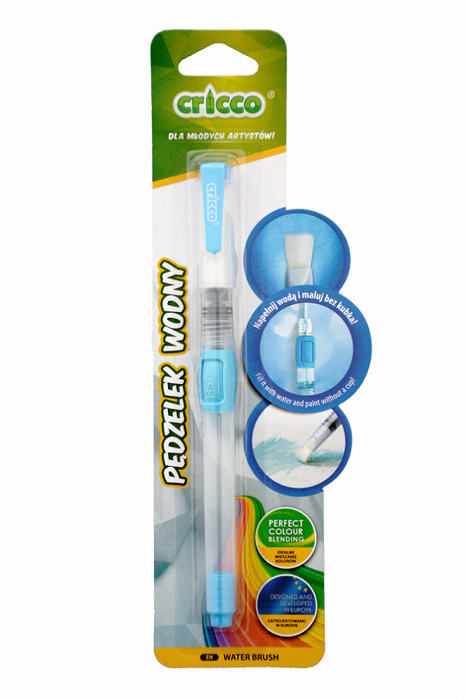 Pędzelek Wodny Cricco W Blistrze Płaski Cr369B1