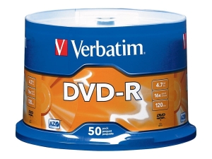 Płyta Płyty DVD-R Verbatim 4,7GB 16x 50 Sztuk Szpula