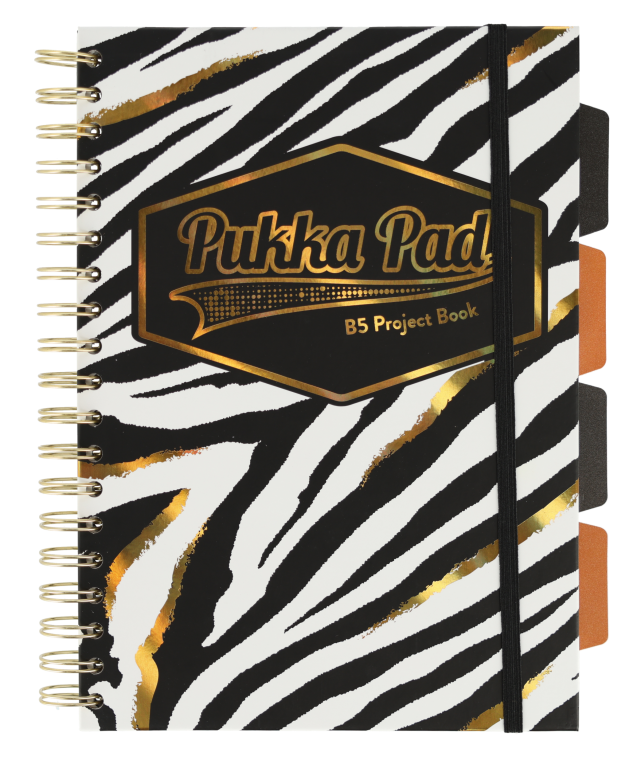 Kołonotatnik Pukka Pad Project Book Wild B5 Linia Zebra 100 Kartek