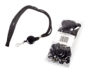 Smycz z rozwijaną linką i karabińczykiem O.LANYARD REEL1 Czarny 10x Opus