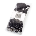 Smycz z rozwijaną linką i karabińczykiem O.LANYARD REEL1 Czarny 10x Opus