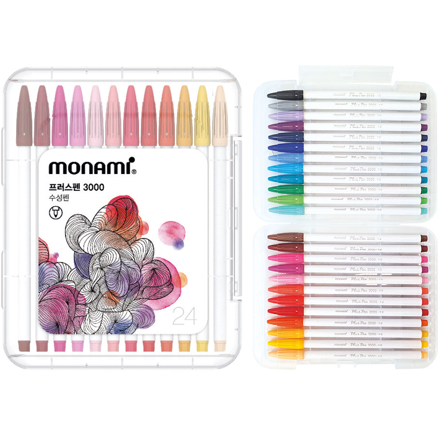 Cienkopis Plus Pen 3000 Zestaw 24 Kolory Monami