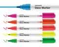 Markery Akrylowe Dekoracyjne Deco Marker B 460 6 Kolorów Fluorescent Monami