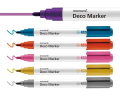 Markery Akrylowe Dekoracyjne Deco Marker B 460 6 Kolorów Vivid Monami
