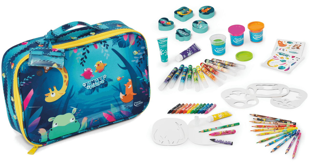 Zestaw Kreatynwy Walizeczka Jungle Fever Maped Creativ dla Najmłodszych