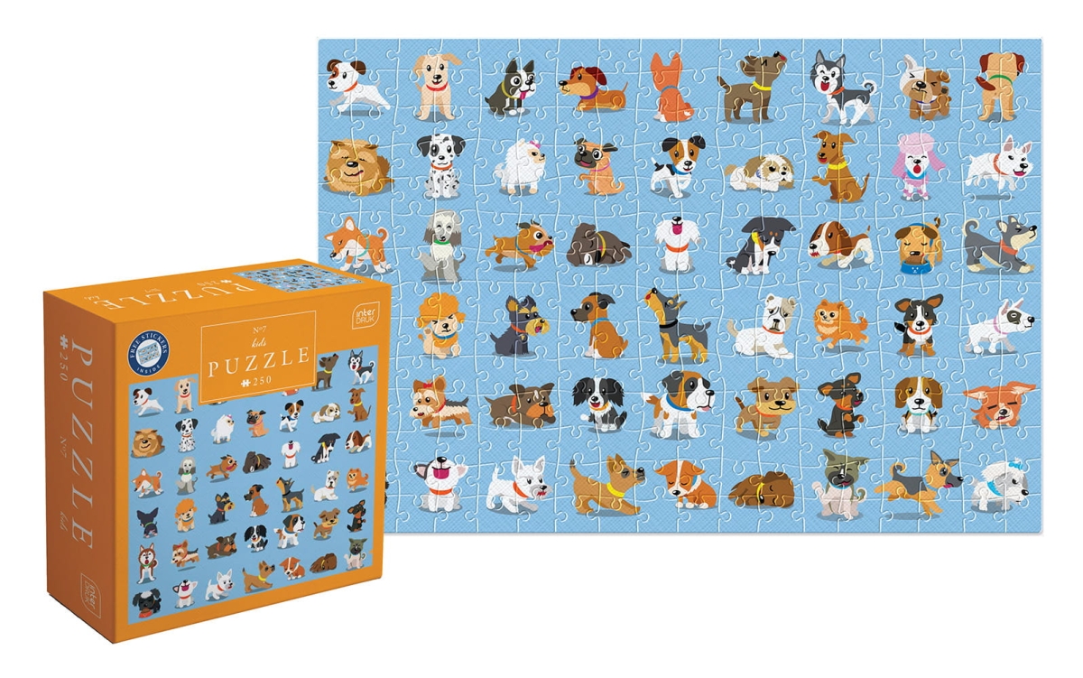 Puzzle Kids 250 Elementów Dogs Interdruk
