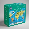 Puzzle Kids 250 Elementów World Map Interdruk