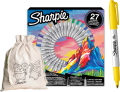 Markery Permanentne Sharpie Fine Ultrafine Zestaw 27 kolorów Góra Zestaw