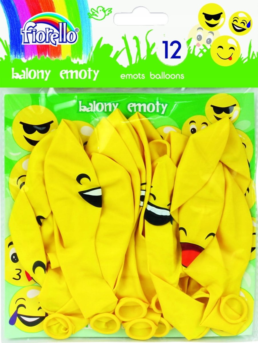 Balony Emoty Party 12''  Fiorello 12 sztuk