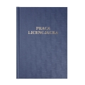 Okładka Kanałowa Twarda (A) Granatowy Licencjacka