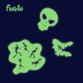Ozdoby Fluorescencyjne Halloween Świecące W Ciemności Mix 18 Sztuk Fiorello