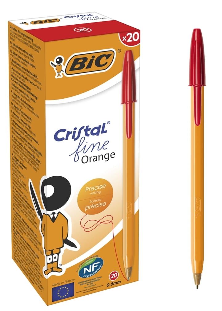 Długopis Bic Orange Czerwony 20 Sztuk