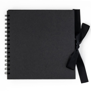 Album Do Zdobienia Księga Gości Czarny 205x205 35 Kartek Z Kokardką