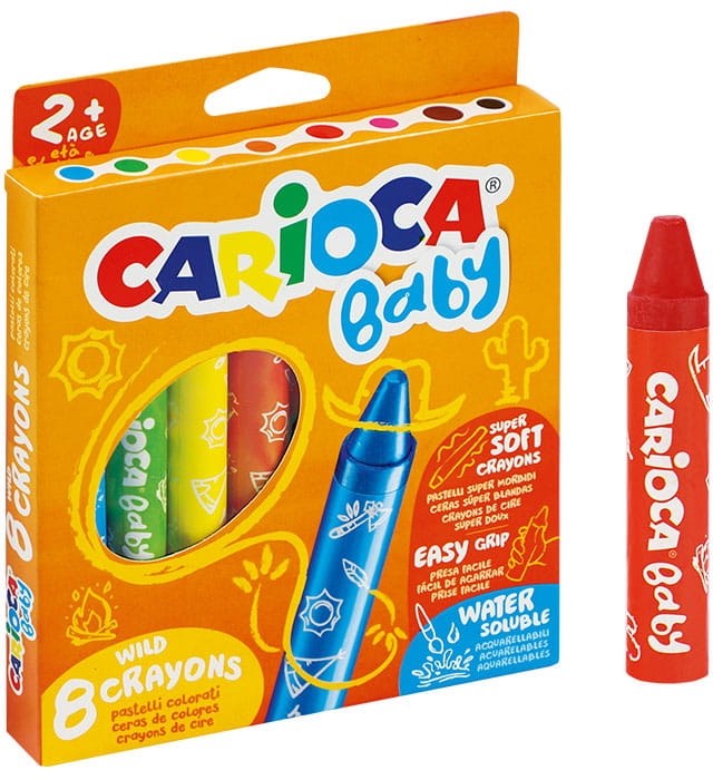 Kredki Baby 8 Kolorów Carioca Dla dzieci Od 2 Roku Życia