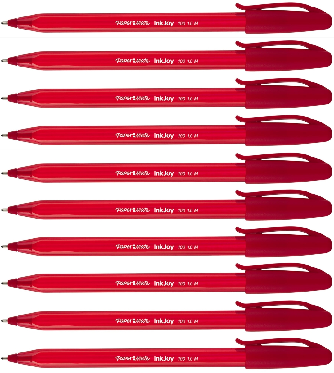 Długopis Paper-Mate Inkjoy 100 Czerwony 1mm 10x