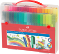 Flamastry Connector 80 Kolorów Walizka Zestaw Prezentowy Faber-Castell